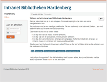 Tablet Screenshot of intranet.bibliotheekhardenberg.nl